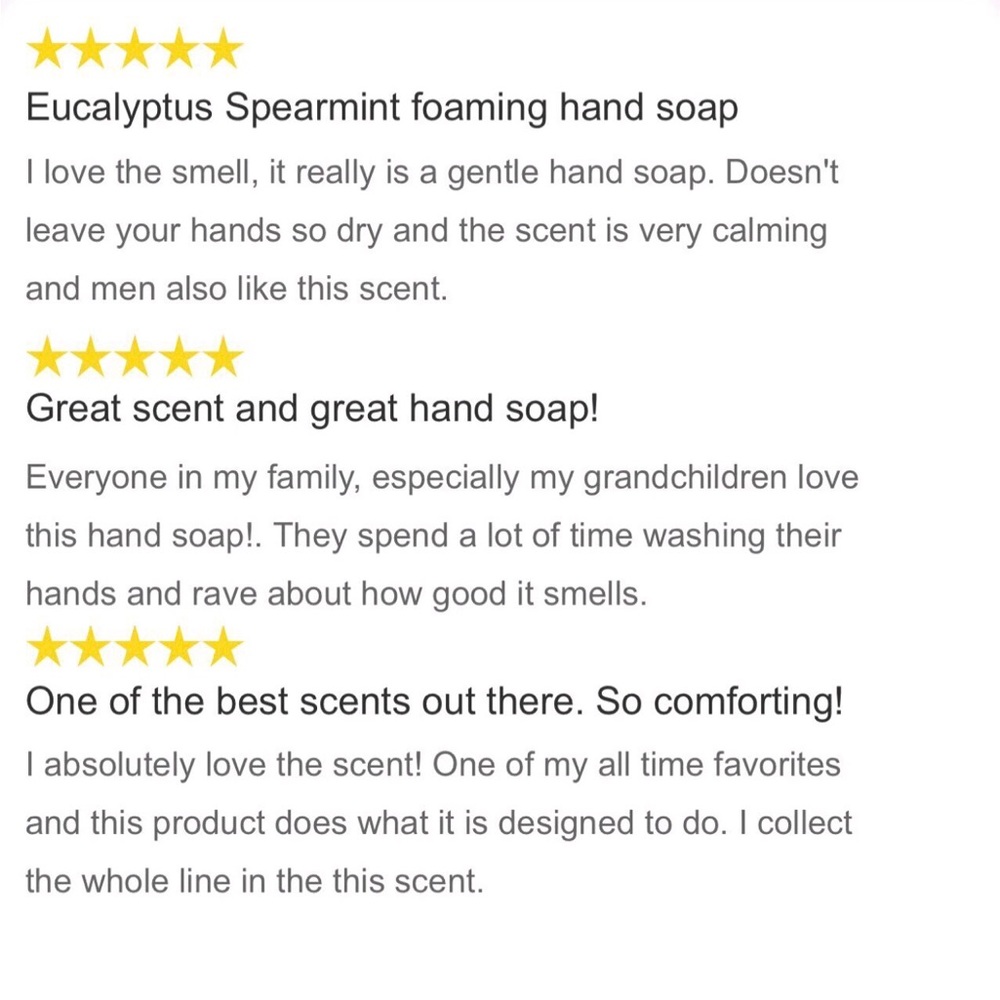 2/$16 NEW Bath & Body Works Hand Soap Gentle Foaming EUCALYPTUS SPEARMINT 8.75oz - Picture 3 of 13